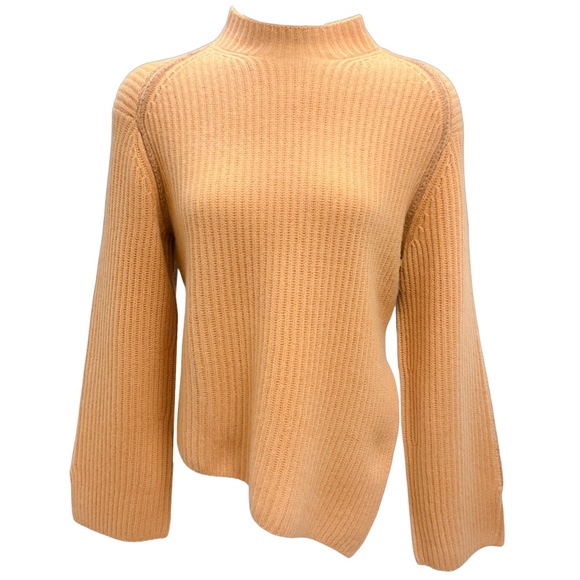 JONATHAN SIMKHAI CARAMEL CASHMERE KNIT SWEATER - Picture 1 of 6